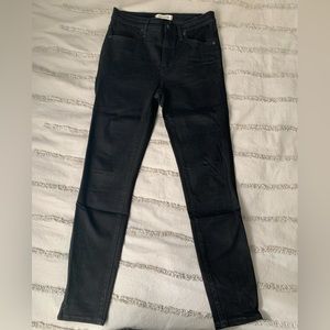 Madewell Black Skinny Jeans 9 inch Front Rise